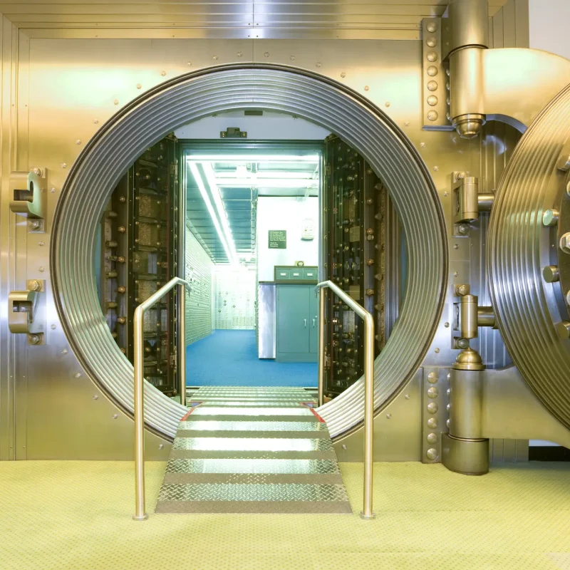 Open Vault at a Bank Open Vault at a Bank